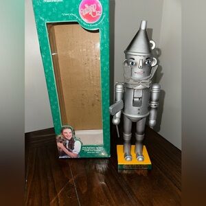 Vintage Wizard of Oz tin man nutcracker
